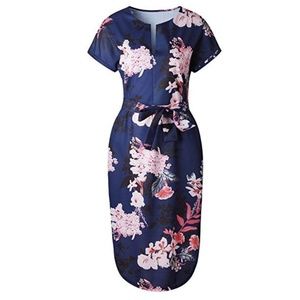 Belted Summer Dress - Midi Dress